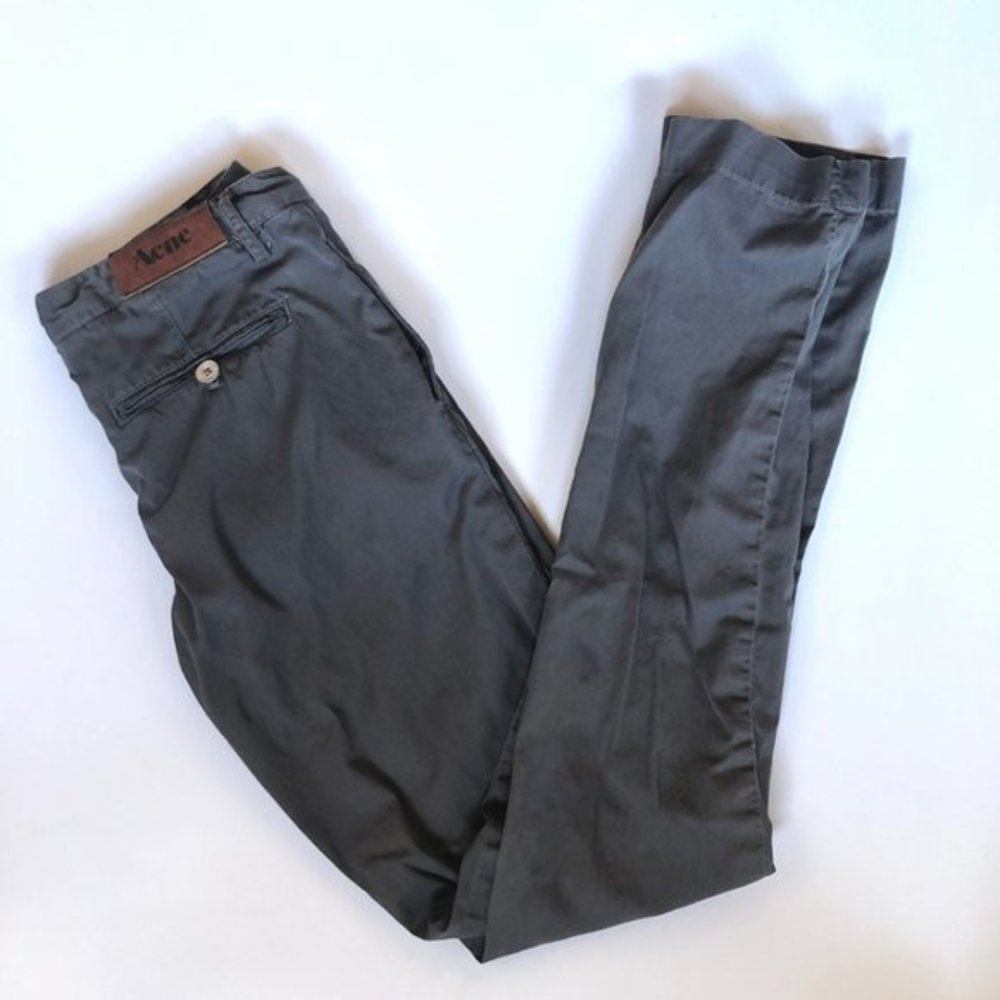 Acne Studio Vintage Gray Slim Chino 26/34